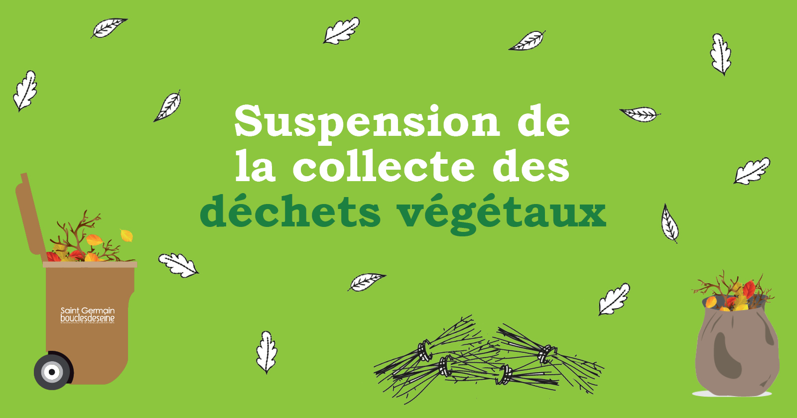 Lire la suite à propos de l’article Suspension de la collecte des déchets végétaux pendant l’été !